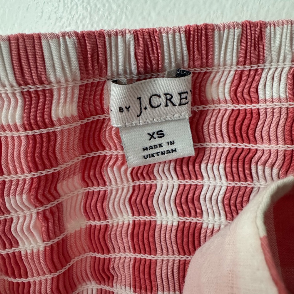J. Crew Pink and White Striped Top - Picture 3 of 3
